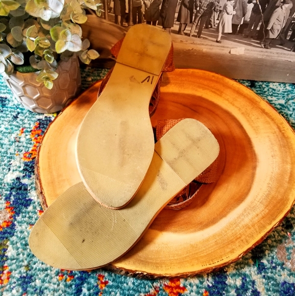 DEB Boho Snake Skin Gladiator thong sandal size 8 - Picture 5 of 5